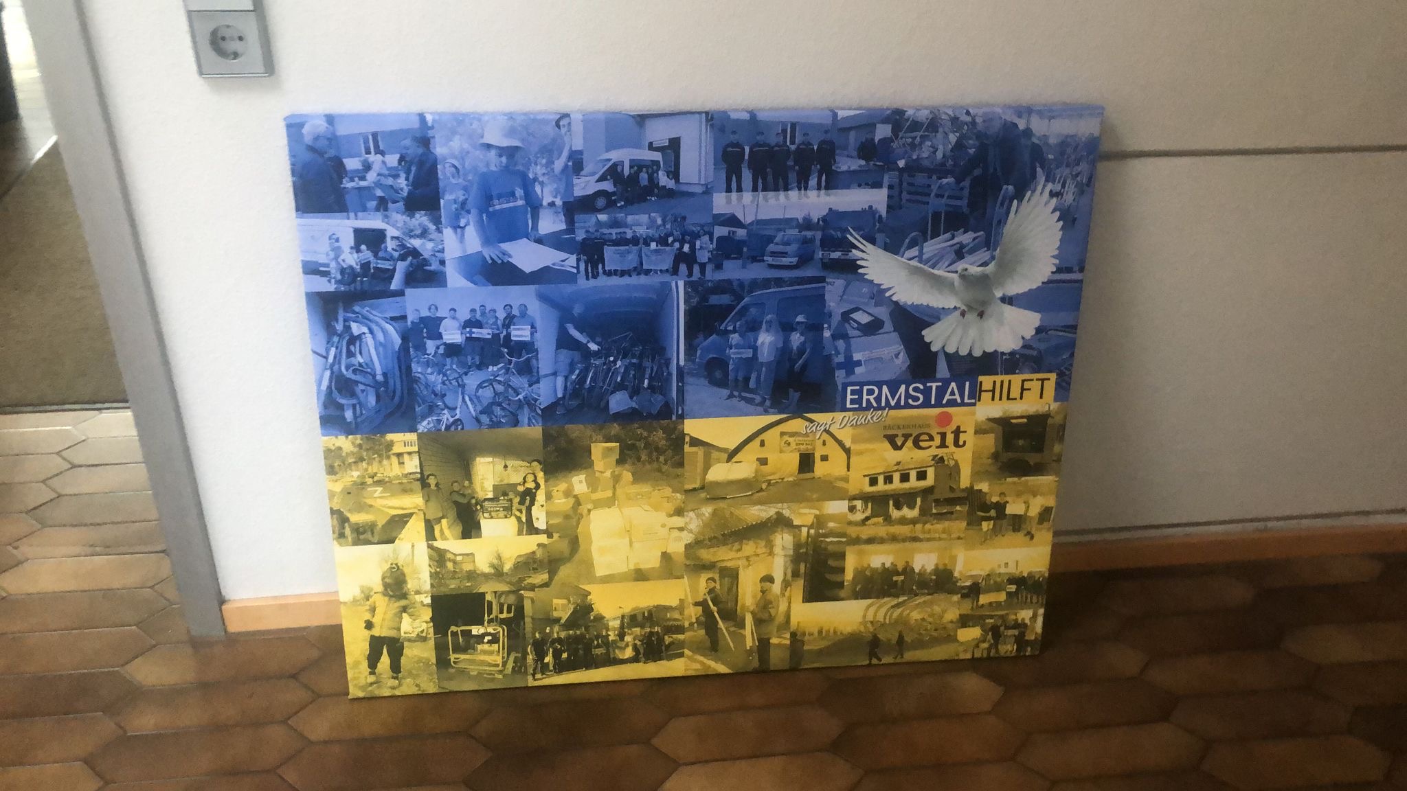 Dankescollage mit unterstützten Projekten