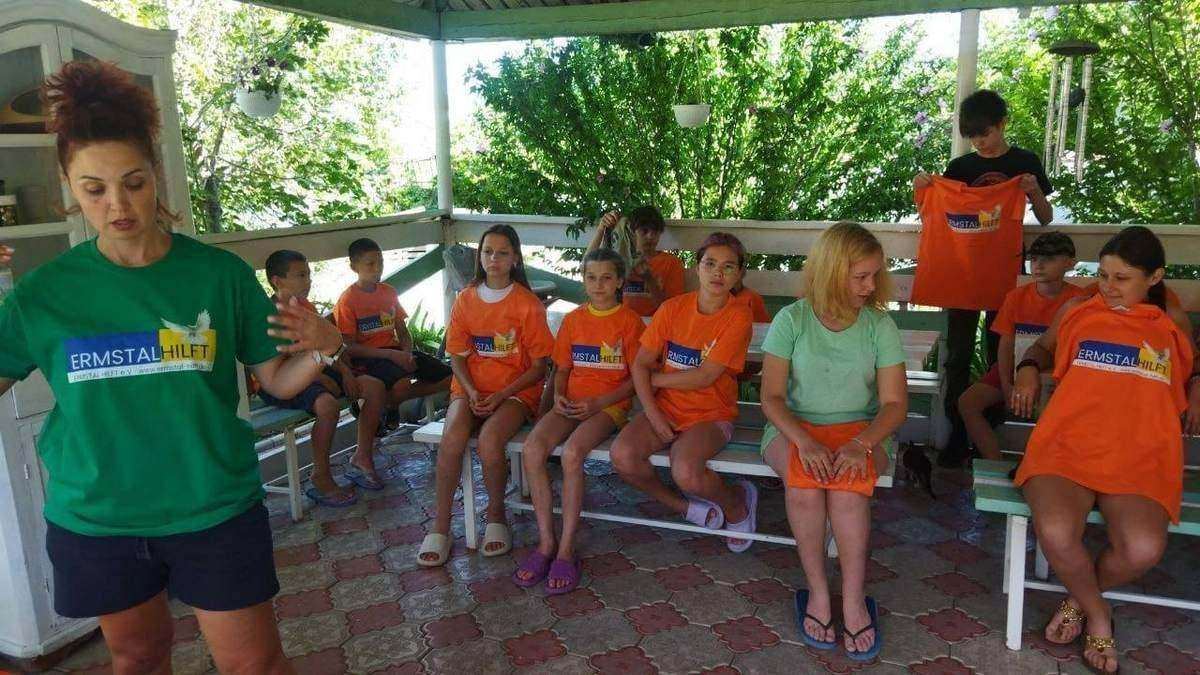 Kindergruppe im Sommercamp Tarutino 2023