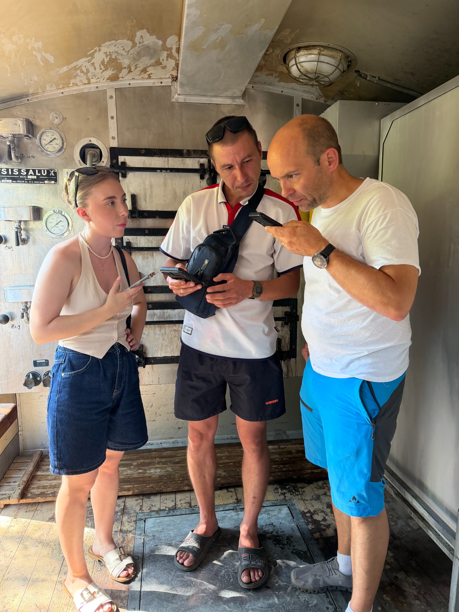 Gespräch und Abstimmung an der Rollenden Backstube