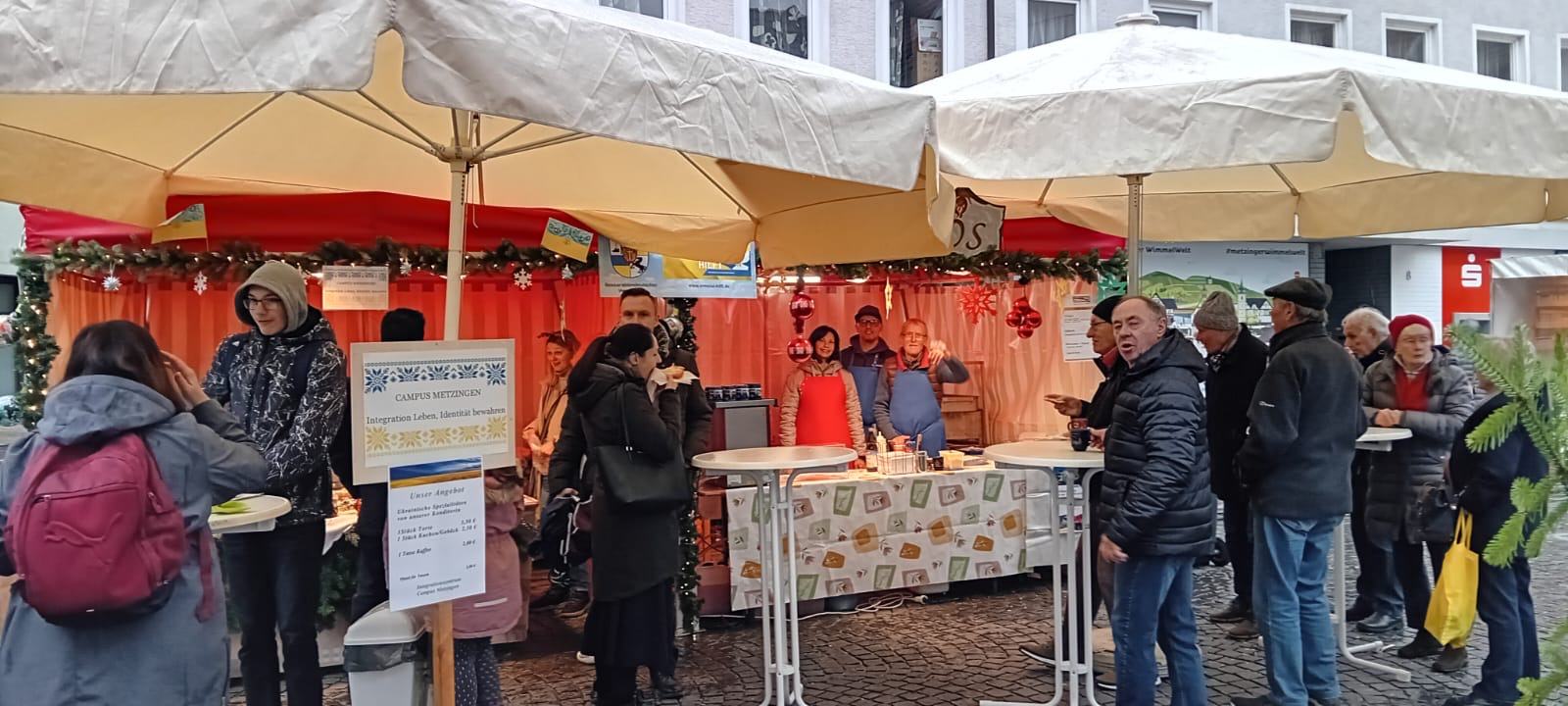 Verkauf am Metzinger Stand