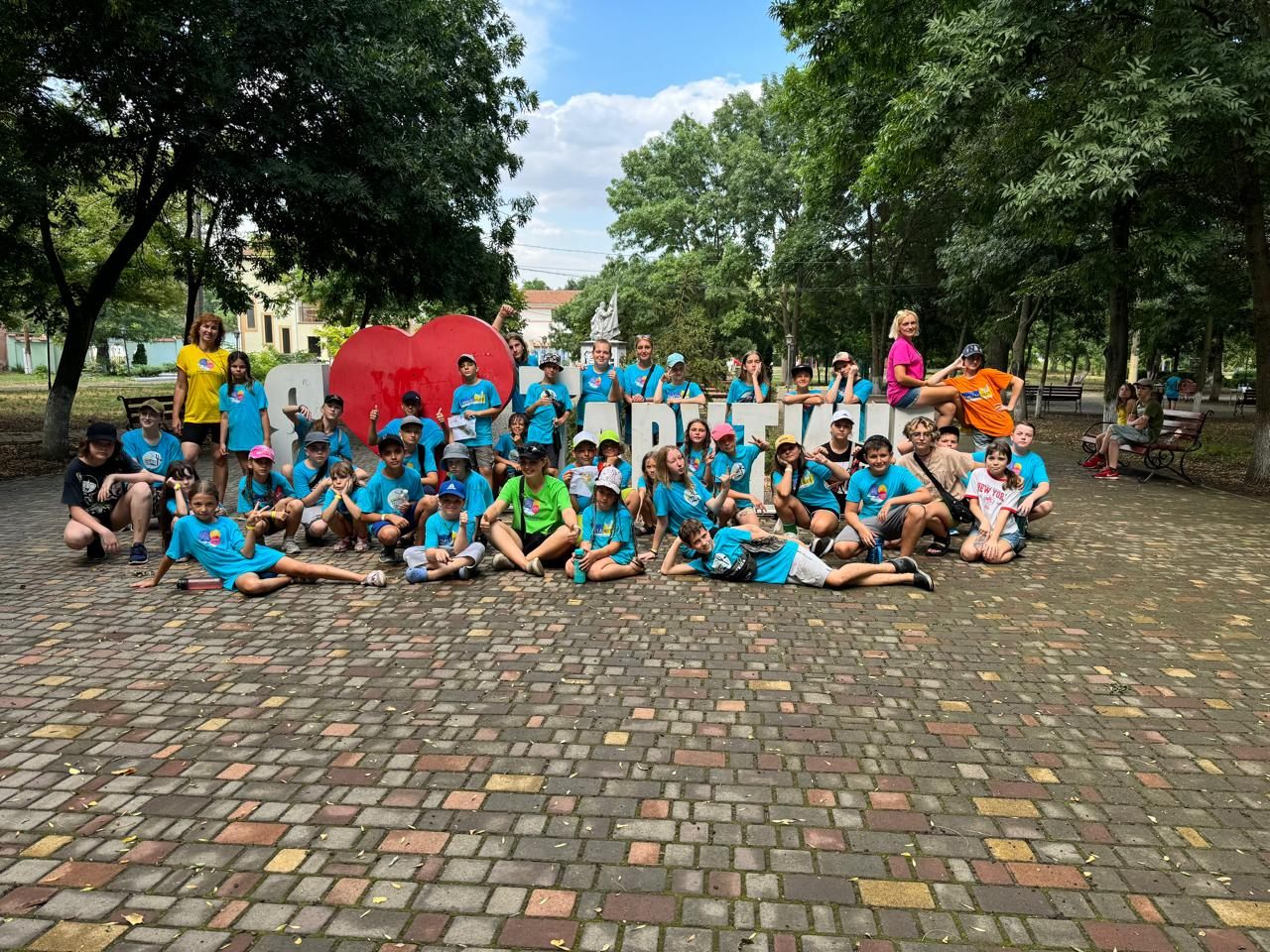 Gemeinsamer Ausflug während des Sommercamps