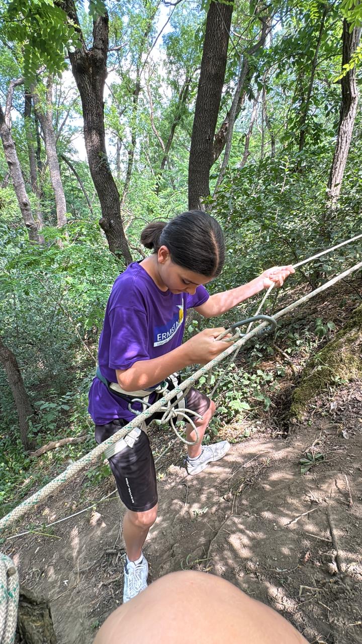 Klettertraining im Wald